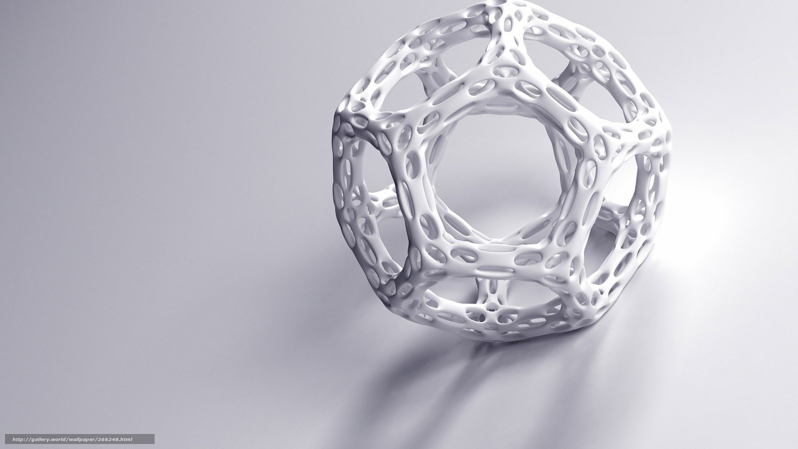 white geometric lattice sphere