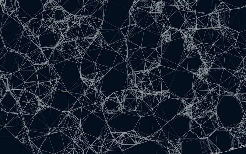 White Geometric Lines — Black