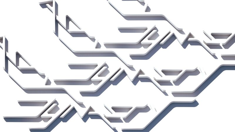 White Geometric Lines