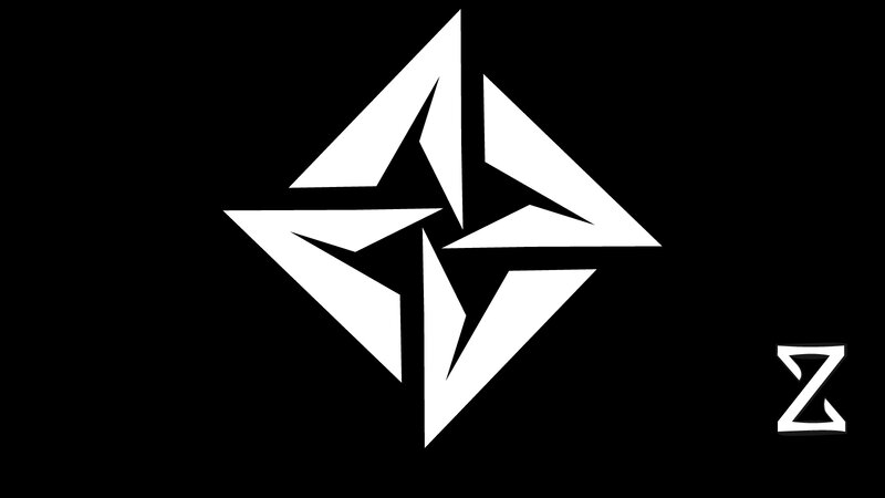 White Geometric Logo