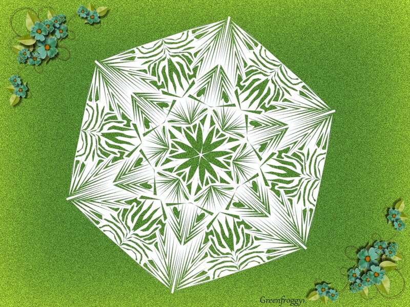 White Geometric Mandala