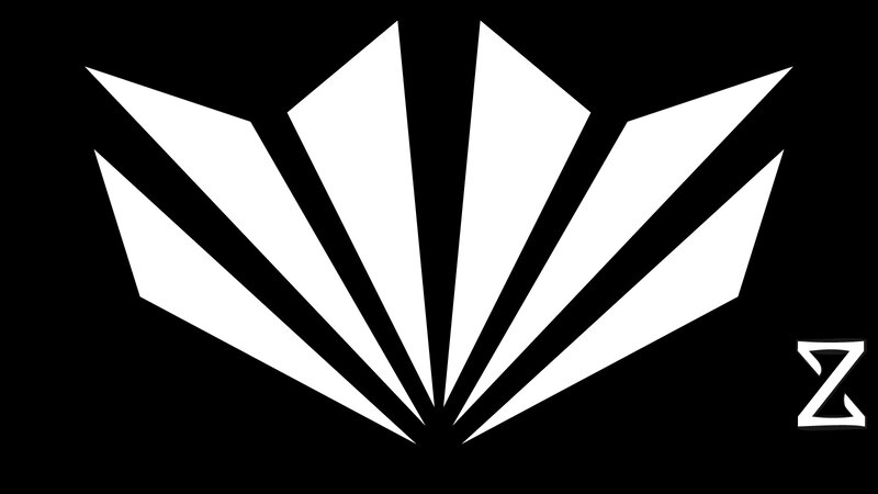 White Geometric Pattern — Black, Minimalist
