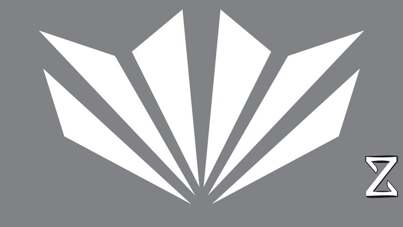 White Geometric Pattern — Gray