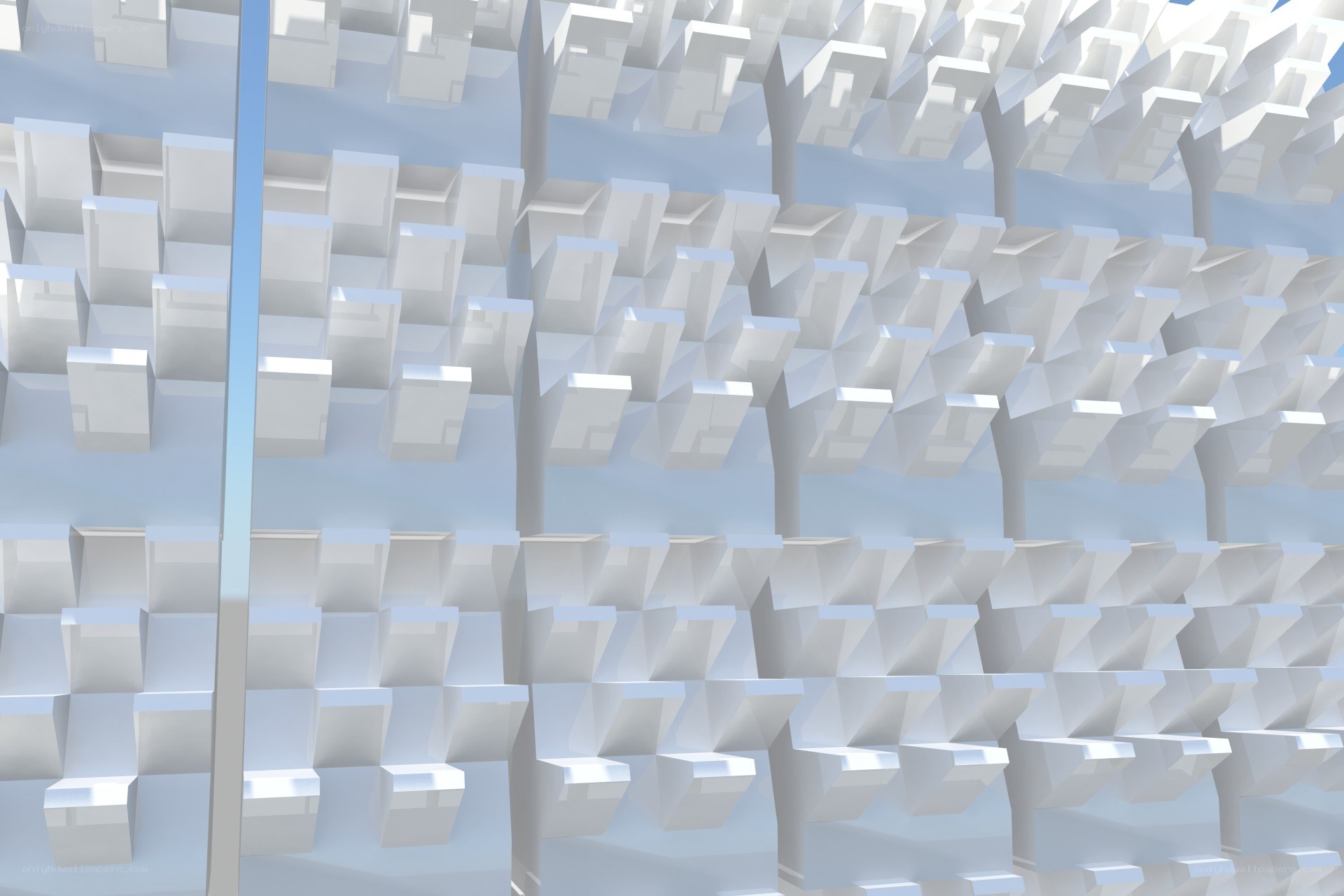 white geometric pattern