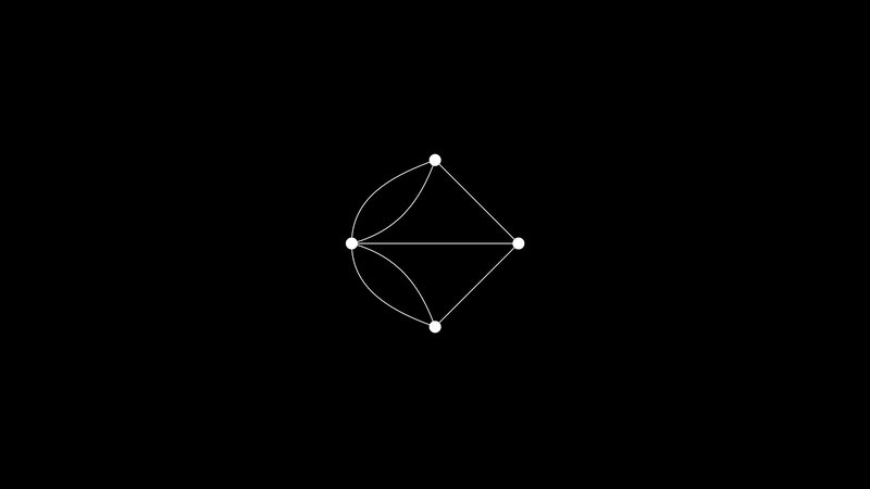 White Geometric Shape — Black