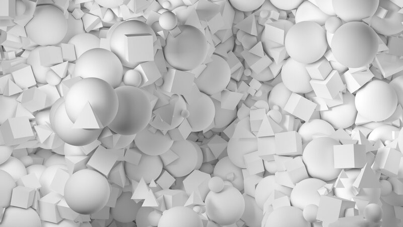 White Geometric Shapes — Neutral