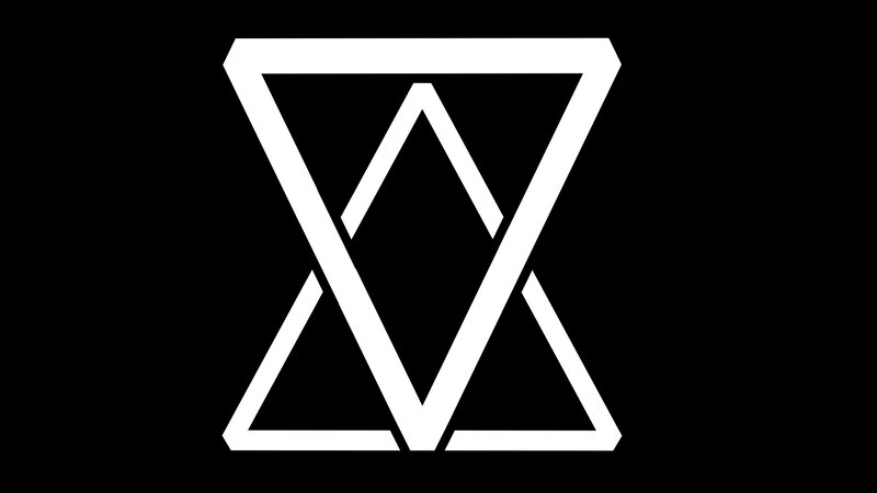 White Geometric Symbol — Black