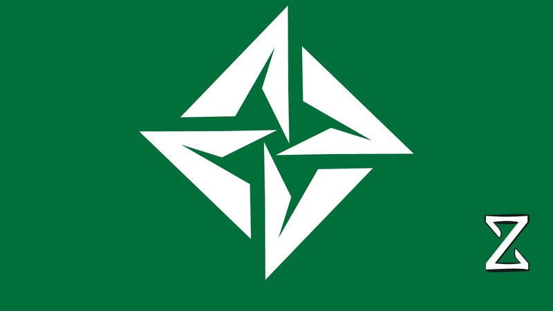 White Geometric Symbol