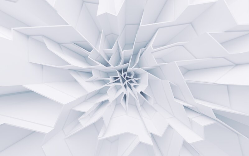 White Geometric Tunnel