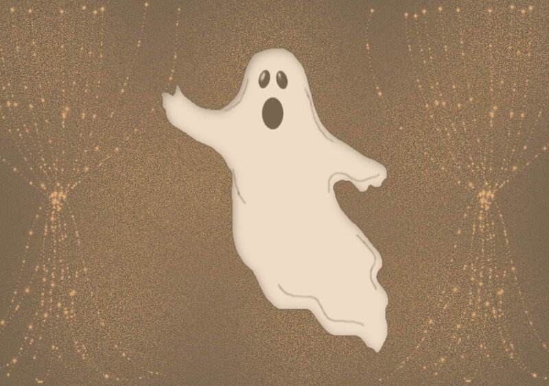 White Ghost Figure — Beige