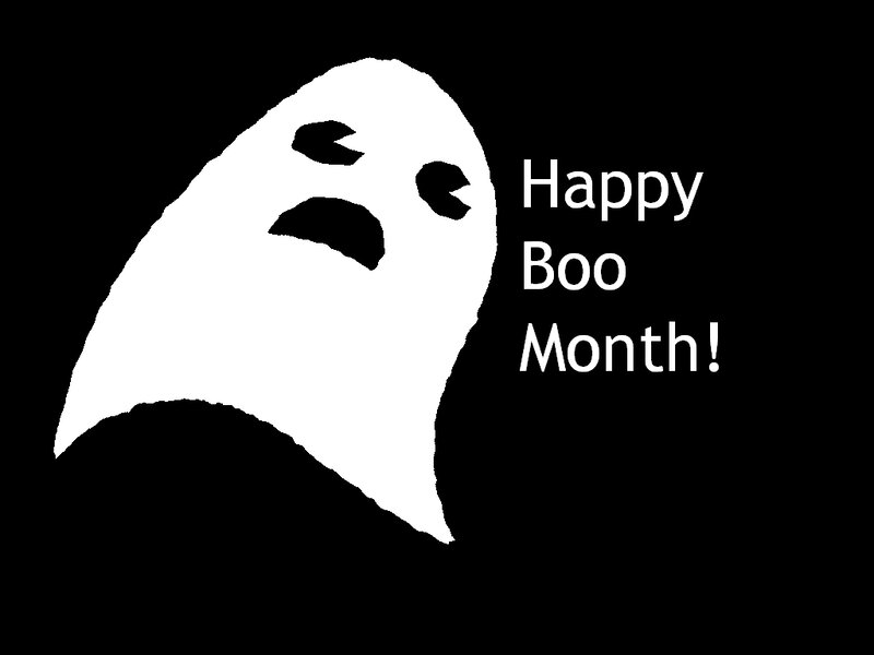 White Ghost Figure — Black