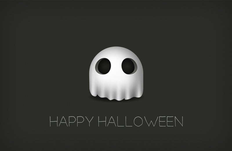 White Ghost Figure — Gray, Minimalist, Digital Art