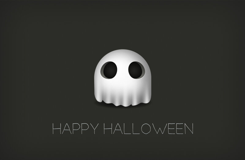 White Ghost Figure — Gray, Minimalist
