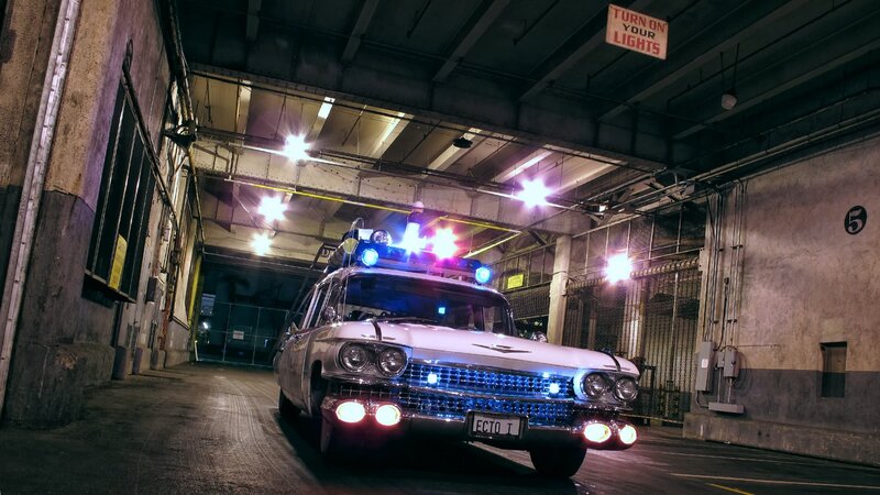 White Ghostbusters Car