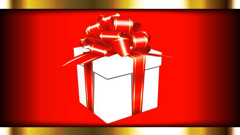 White Gift Box — Red