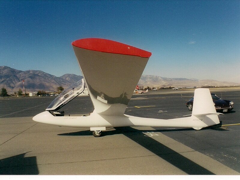 White Glider Aircraft — Calm