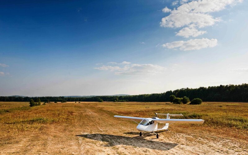 White Glider Plane