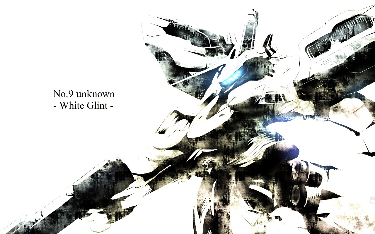 White Glint mecha artwork