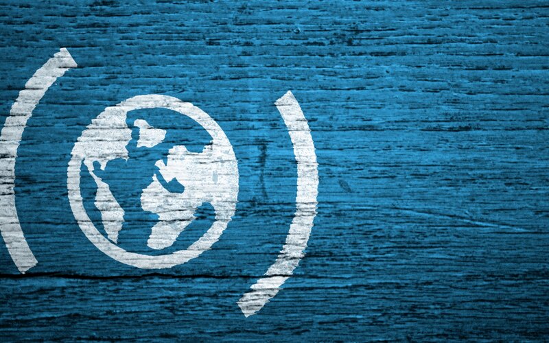 White Globe Symbol