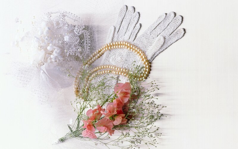 White Gloves and Pearls — Elegant