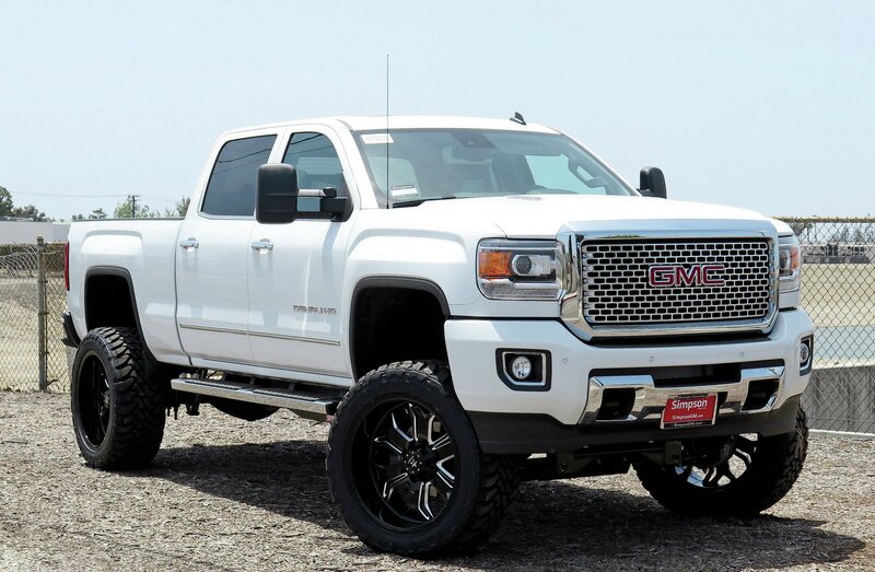 White GMC Pickup Truck — Neutral, Afternoon