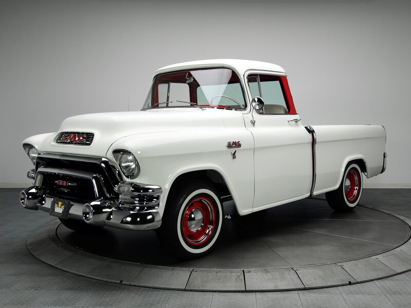 White Gmc Pickup Truck — Neutral
