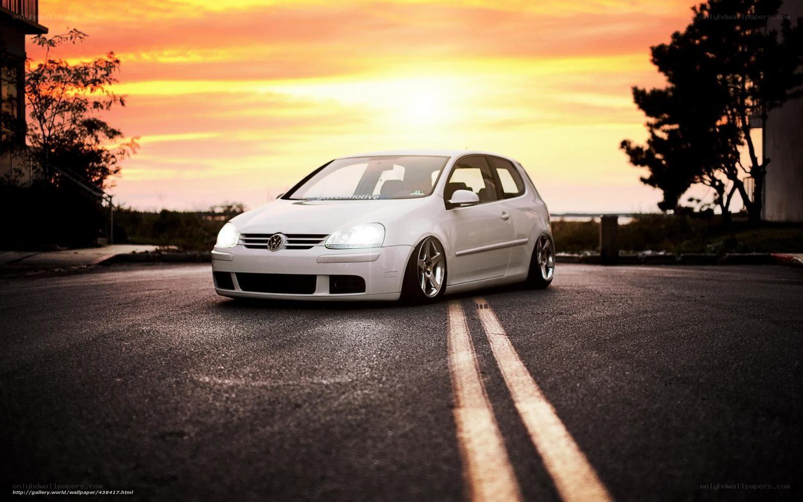 White Golf at sunset