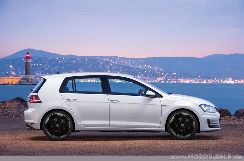 White Golf Hatchback