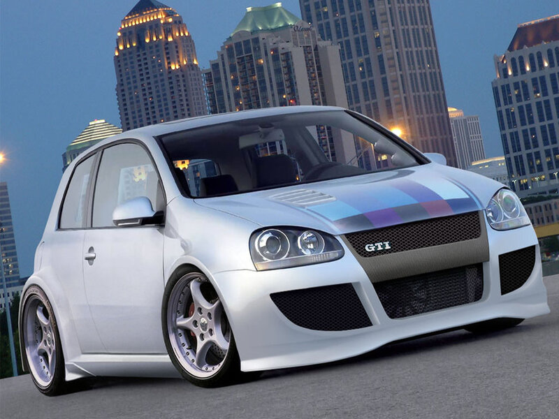 White GTI Car