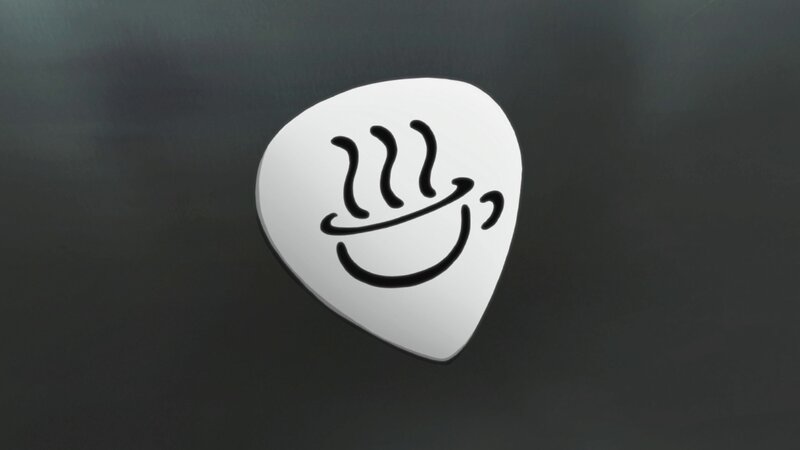 White Guitar Pick