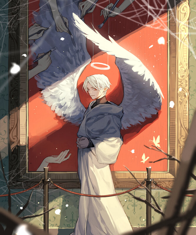 White-haired Angel in Gallery