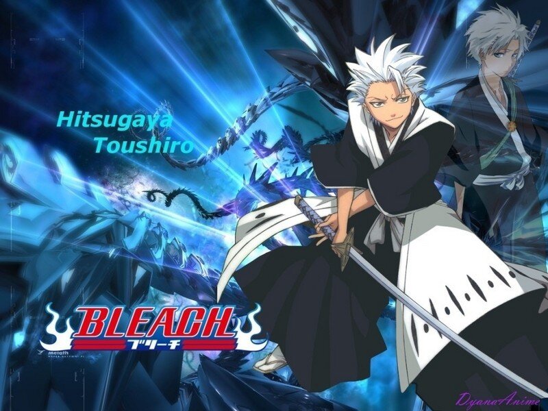 White-haired Anime Character — Blue