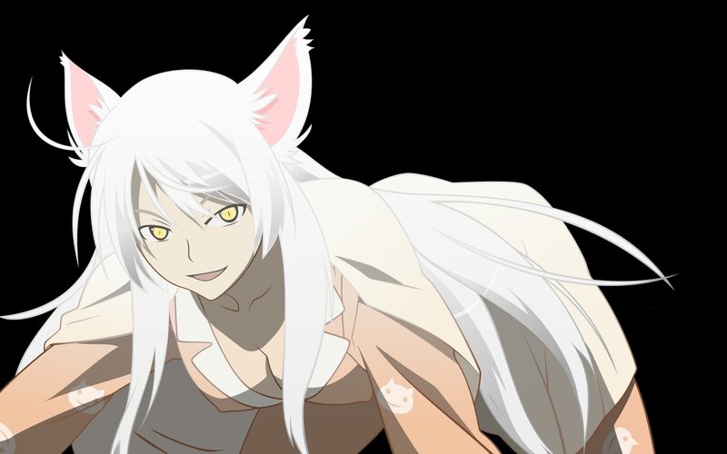 White-haired Anime Character — White, Neutral