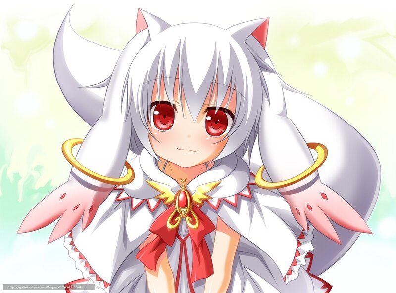 White-haired Anime Girl — White, Innocent
