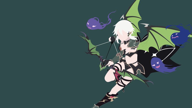 White-haired Archer with Wings