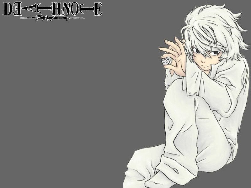 White-haired Boy Holding Dice