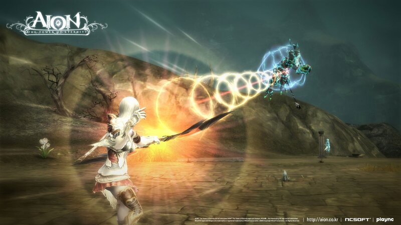 White-haired Character Casting Spell — Brown