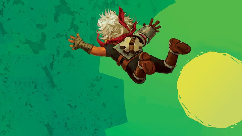 White-haired Character Falling
