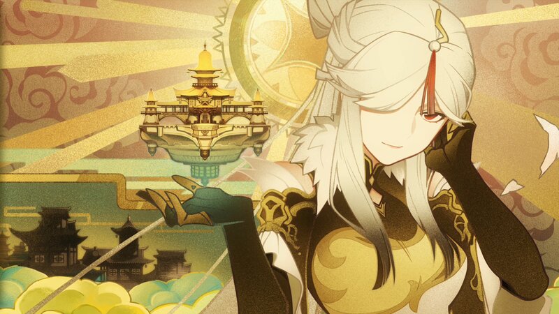 White-haired Character — Gold