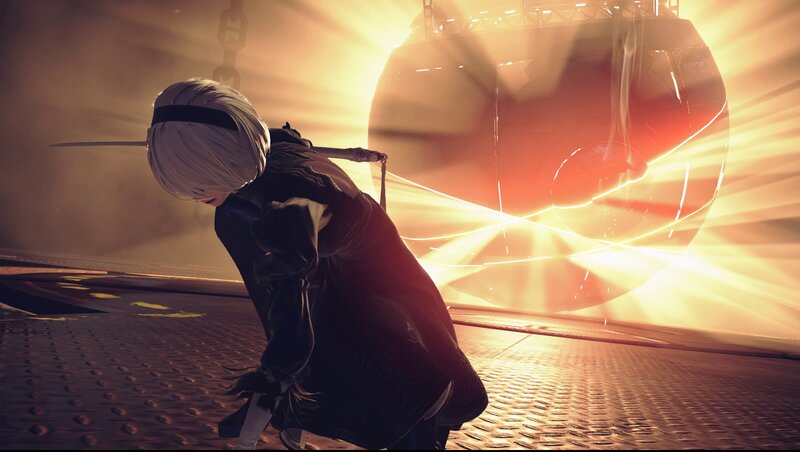 White-haired Character in Black Coat