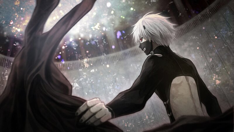 White-haired Character in Mask
