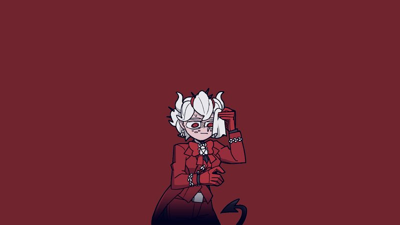 White-haired Character in Red Suit