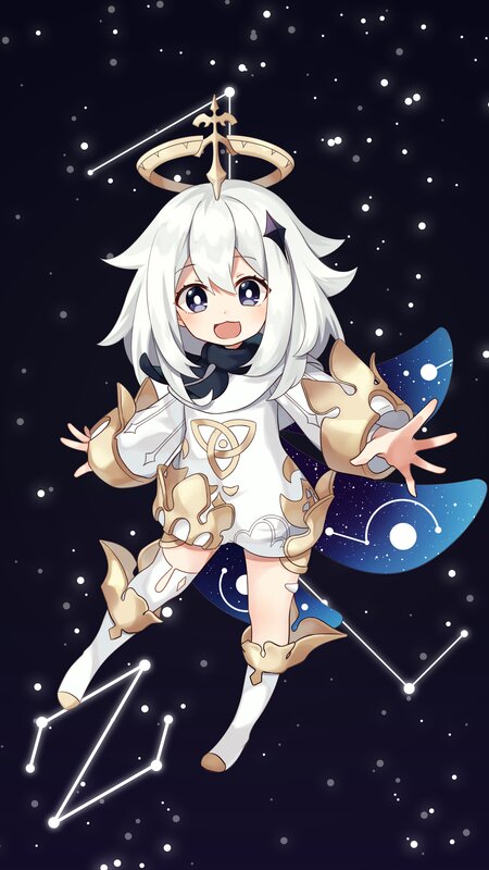 White-haired Character in Space