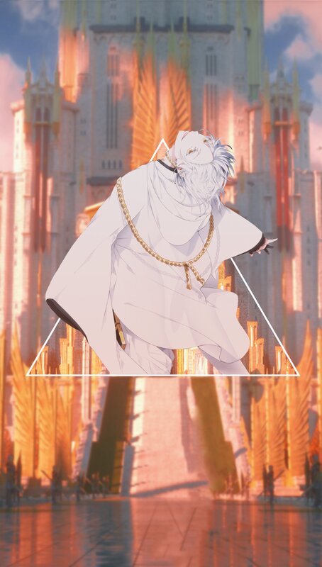 White-haired Character in White Robe