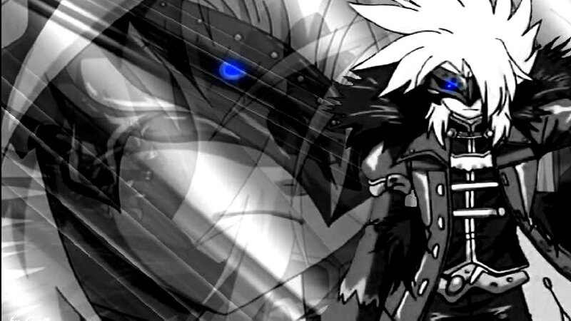 White-haired Character with Blue Eyes