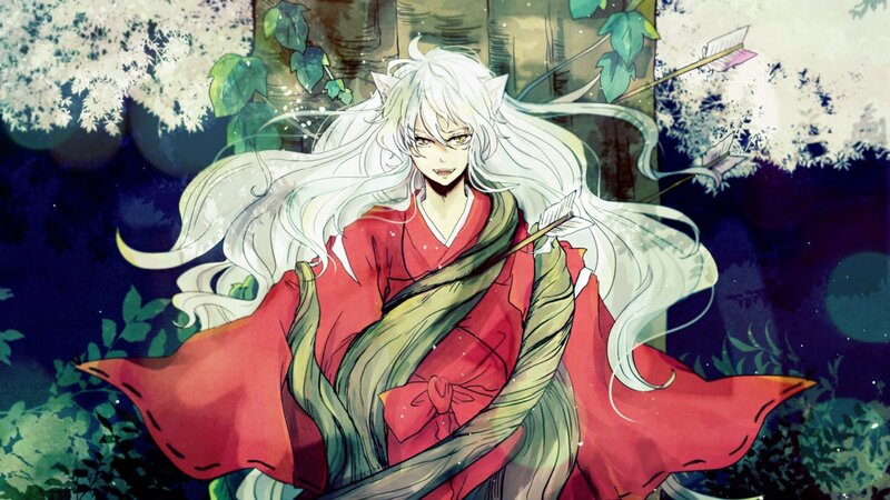 White-haired Character with Fox Ears