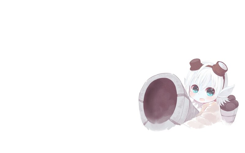 White-haired Character with Goggles