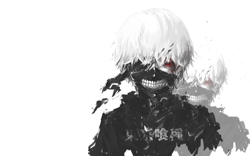 White-haired Character with Red Eye