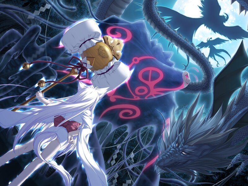 White-haired Character with Staff