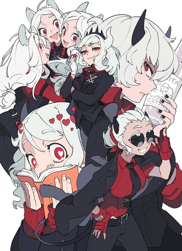 White-haired Characters